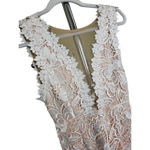 Charlotte Russe lace deess with deep illusion neckline. Gorgeous. M